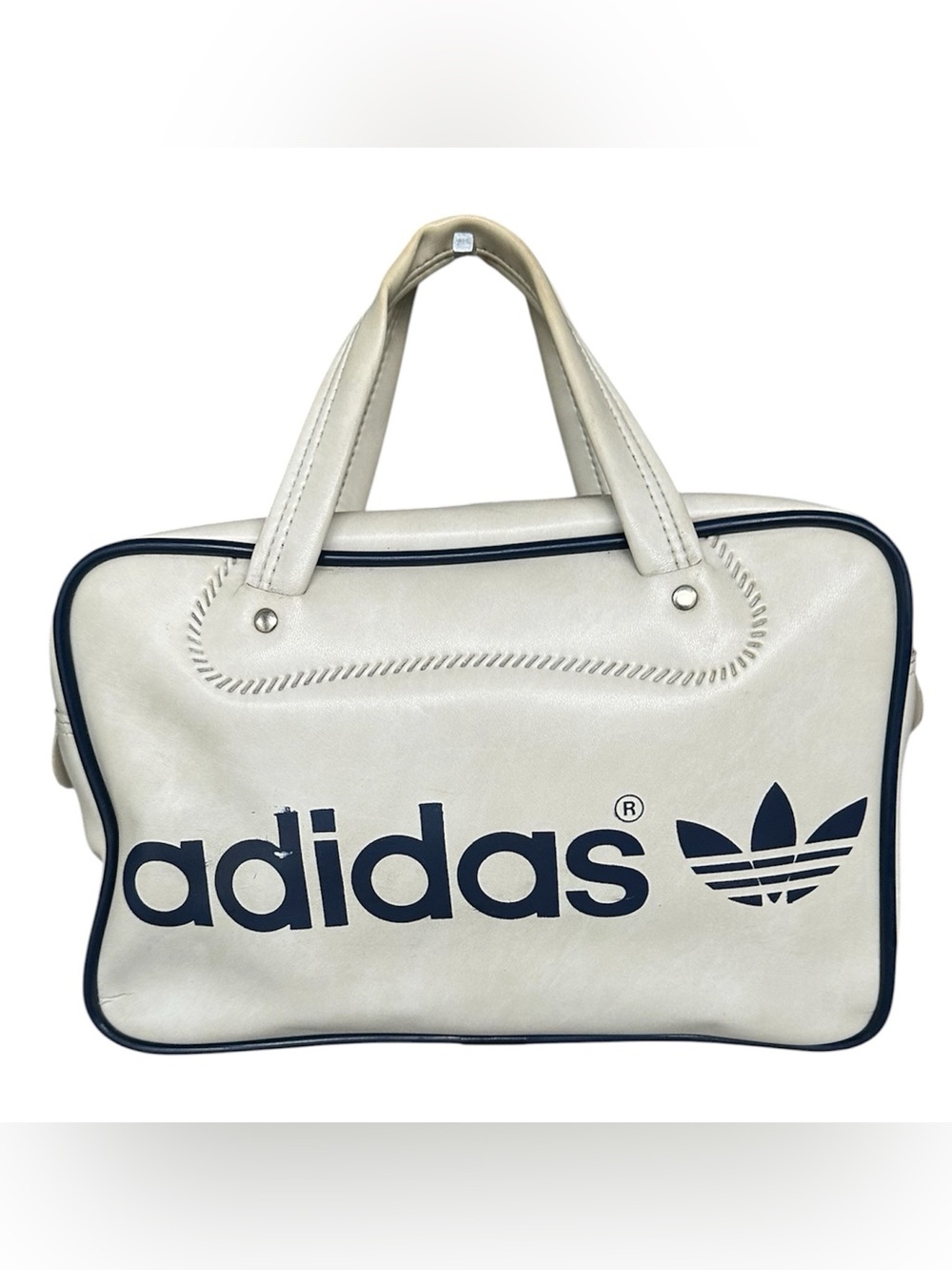 Vintage Adidas Handbag/Gym bag Blue & White EUC